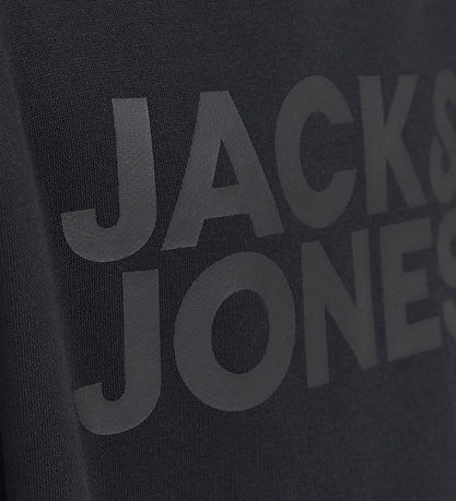 Jack & Jones Hoodie - Noos - JjeCorp - Black/Jr/lLarge Print