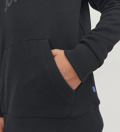 Jack & Jones Hoodie - Noos - JjeCorp - Black/Jr/lLarge Print