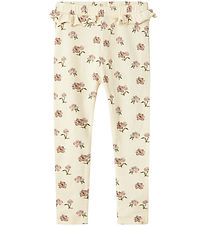 Lil' Atelier Leggings - Rib - NmfGavo - Turtledove/Peony Lil' Atelier Leggings - Rib - NmfGavo - Turtledove/Peony