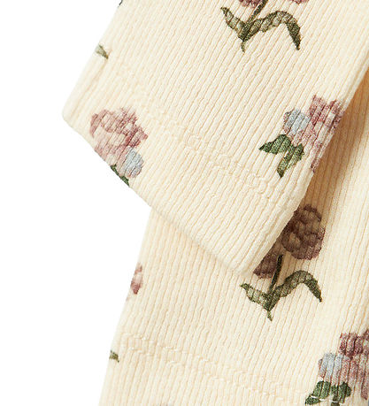 Lil' Atelier Leggings - Rib - NbfGavo - Turtledove/Peony Lil' Atelier Leggings - Rib - NbfGavo - Turtledove/Peony