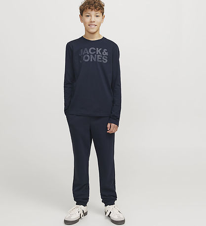 Jack & Jones Sweatpants - JpsGordon - Navy Blazer/TONAL Jack & Jones Sweatpants - JpsGordon - Navy Blazer/TONAL