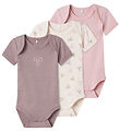 Name It Bodysuit k/æ - Noos - 3-Pack - Barely Pink Name It Bodysuit k/æ - Noos - 3-Pack - Barely Pink