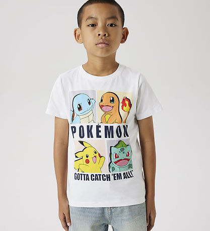 Name It T-shirt - Noos - NkmDazz Pokémon - Bright White w. Print Name It T-shirt - Noos - NkmDazz Pokémon - Bright White w. Print