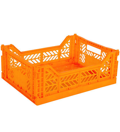 Aykasa Samanbrjótanlegur kassi - 40x30x15 cm - Midi - Neon appel