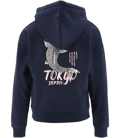 Hound Hoodie - Oversized - Navy w. Print