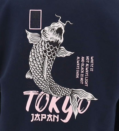 Hound Hoodie - Oversized - Navy w. Print