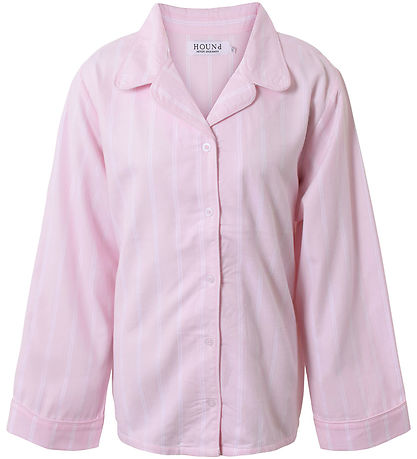 Hound Nattskjorta - Rosa/Vitrandig Hound Nattskjorta - Rosa/Vitrandig
