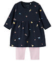 Name It Kjole/Leggings - NbfVandora - Navy Blazer m. Buer og