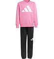adidas Performance Sweat Set - J BL FL Jog - Pnkfus/White adidas Performance Sweat Set - J BL FL Jog - Pnkfus/White