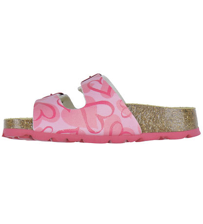Superfit Sandals - Fussbettoffel - Pink w. Hearts