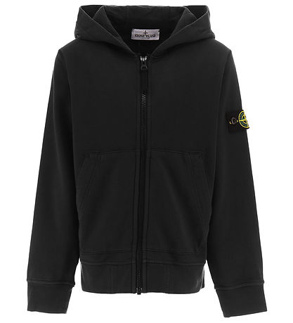 Stone Island Cardigan - Black w. Logo