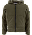 Stone Island Cardigan - Hernaður Green M. Lógó