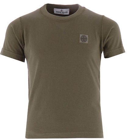 Stone Island T-shirt - Military Green w. Logo Stone Island T-shirt - Military Green w. Logo