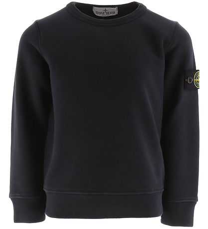 Stone Island Sweatshirt - Navy Blue w. Logo