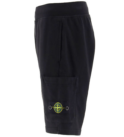 Stone Island Collegeshortsit - Musta M. Logo