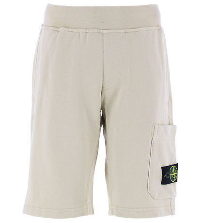 Stone Island Sweat Shorts - Sand w. Logo