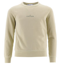 Stone Island Sweatshirt - Sand w. Logo Stone Island Sweatshirt - Sand w. Logo