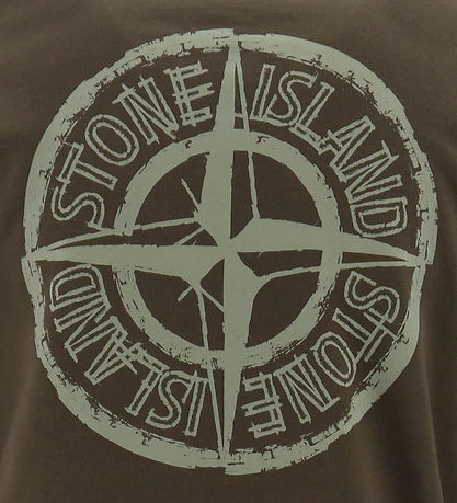Stone Island Sweatshirt - Militair Green m. Logo