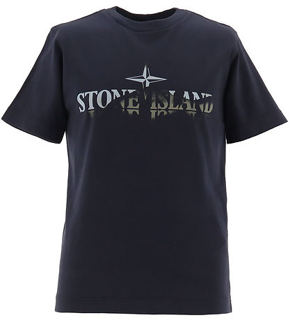 Stone Island T-skjorte - Navy Blue m. Trykk Stone Island T-skjorte - Navy Blue m. Trykk
