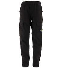 Stone Island Trousers - Black w. Logo Stone Island Trousers - Black w. Logo