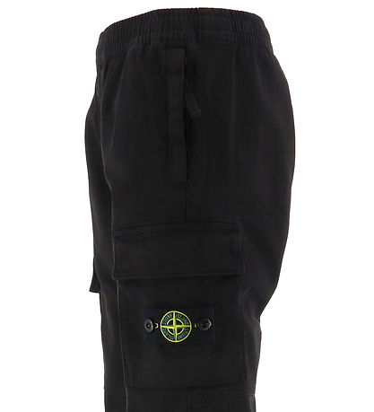 Stone Island Hosen - Schwarzes m. Logo