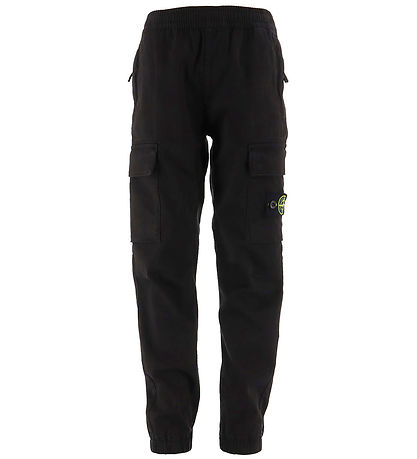 Stone Island Hosen - Schwarzes m. Logo
