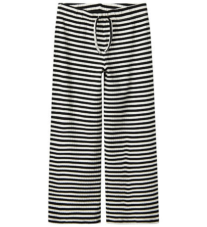 Name It Collegehousut - NkfSuraja - Black/W. Bright White