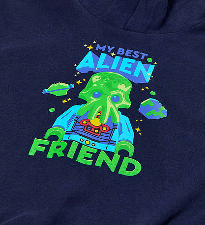 LEGO® Wear Hoodie - LWSaku - Dark Navy w. Alien
