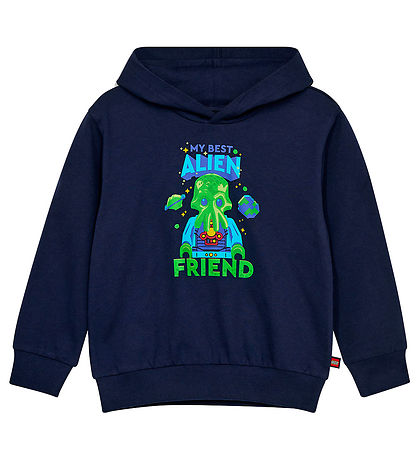 LEGO® Wear Hoodie - LWSaku - Dark Navy w. Alien