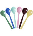 Cuillère Rice - Mélamine - Thé - 6 Pack - Jaune/Rose/Vert/Bleu/V Cuillère Rice - Mélamine - Thé - 6 Pack - Jaune/Rose/Vert/Bleu/V