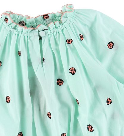 Stella McCartney Kids Blouse - Mint Green w. Ladybugs