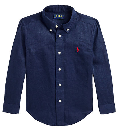 Polo Ralph Lauren Hemd - Leinen - Navy