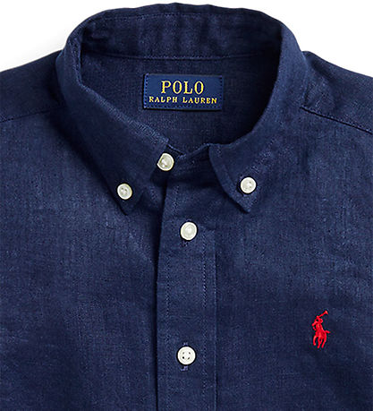 Polo Ralph Lauren 셔츠 - 리넨 - 네이비