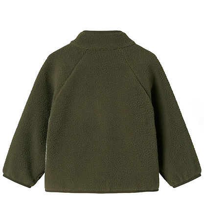 Name It Fleece Jacket - Teddy - NmmBuster - Dusty Olive