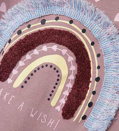 Name It Blouse - NmfTillie - Elderberry w. Rainbow