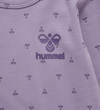 Hummel Bodysuit L/æ - hmlBeesy - Lavender Gray