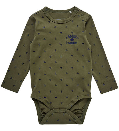 Hummel Bodysuit L/æ - hmlBeesy - Dusty Olive