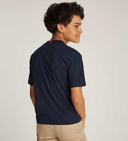 Tommy Hilfiger T-shirt - Flag Fun - Dark Night Navy w. Print