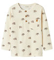 Lil' Atelier Blouse - Rib - NmmGavo - Turtledove w. Print Lil' Atelier Blouse - Rib - NmmGavo - Turtledove w. Print