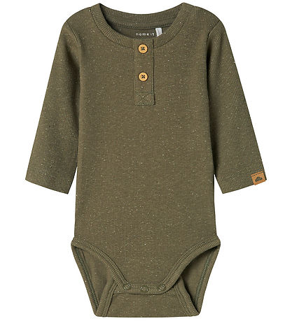 Name It Bodysuit L/æ - NbmBryan - Dusty Olive