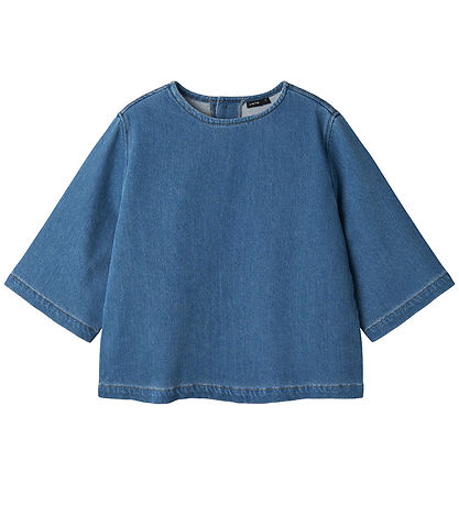 LMTD Blouse - 3/4 - NlfLotte - Light Blue Denim