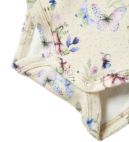 Name It Samfella L/Æ - NbfBela - Peyote Melange M. Fiðrildi