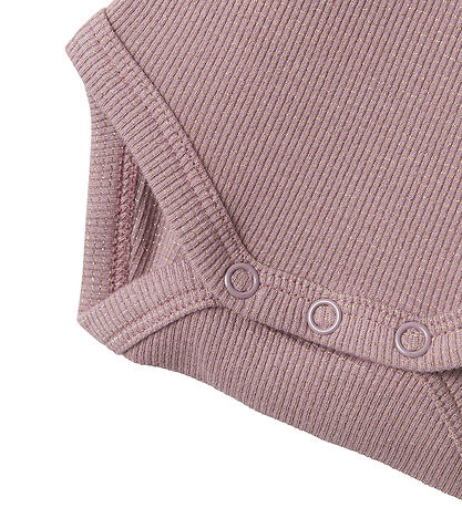 Name It Bodysuit L/Æ - NbfBinnie - Elderberry w. Mica checkers