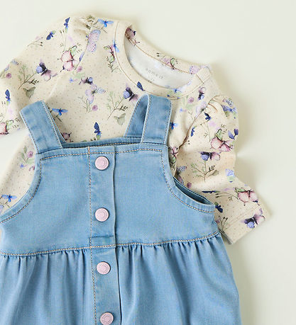 Robe Name It - NbfEllen - Light Blue Denim Robe Name It - NbfEllen - Light Blue Denim