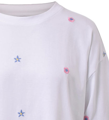 Hound T-shirt - White w. Flowers