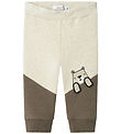 Name It Sweatpants - NbmTonno - Peyote Melange m. Tryck