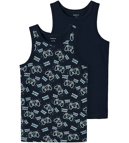 Name It Undershirt - Noos - 2-Pack - NkmTank - Dark Sapphire