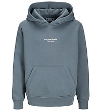 Jack & Jones Hoodie - Noos - JorVesterbro JNR - Stormy Weath Jack & Jones Hoodie - Noos - JorVesterbro JNR - Stormy Weath