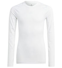 adidas Performance Blouse - TF LS Tee Y - White adidas Performance Blouse - TF LS Tee Y - White