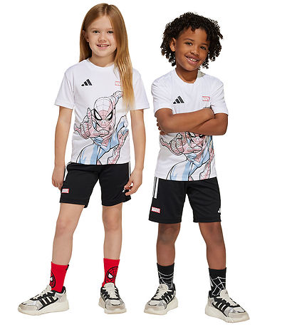 adidas Performance 세트 - 티셔츠/반바지 - LK MRVL SM TSET - 흰색